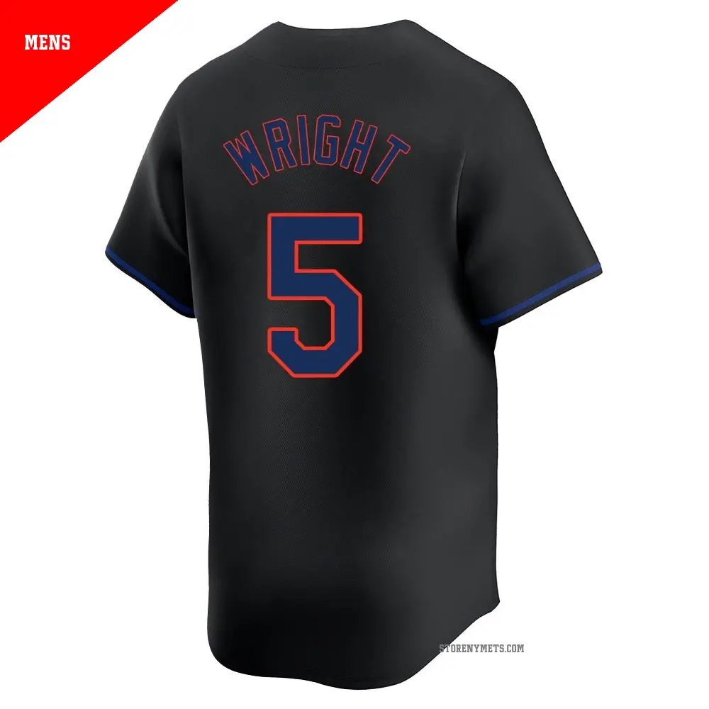 Mets ユニフォーム 星条旗デザイン サイズ: L Men's #5 David Wright New York Mets Black Limited Alternate