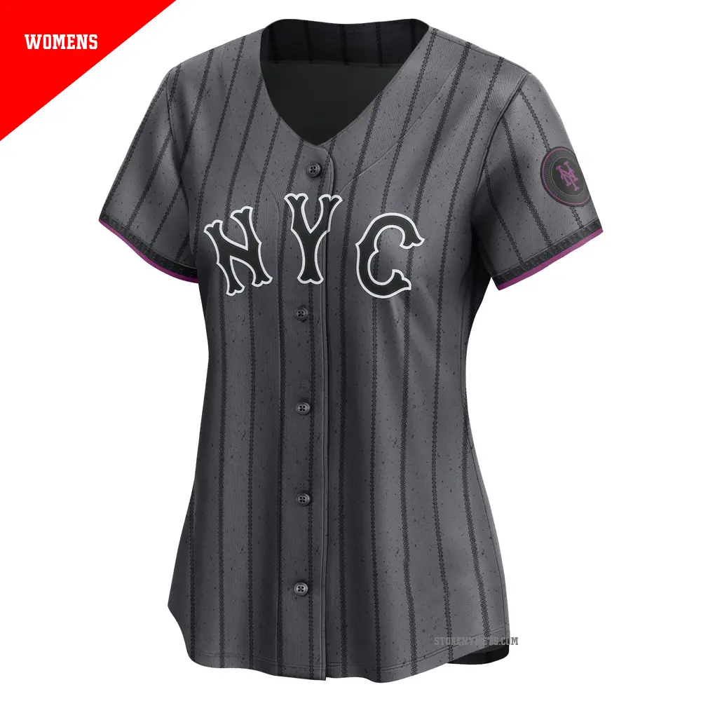 Women's #1 Mookie Wilson New York Mets Limited Graphite 2024